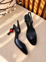 Chanel Two-Tone Slingback Pumps - Image 3