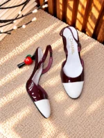 Chanel Two-Tone Slingback Pumps - Image 9