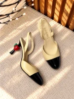 Chanel Two-Tone Slingback Pumps - Image 12
