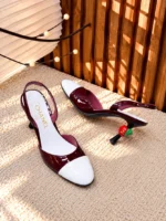 Chanel Two-Tone Slingback Pumps - Image 10