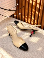 Chanel Two-Tone Slingback Pumps - Image 13