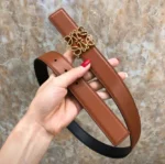Loewe Anagram Leather Belt - Image 3