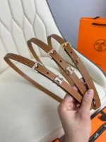 Hermès H Buckle Leather Belt - Image 4