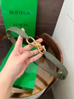 BOTTEGA VENETA Intrecciato Knot Leather Belt - Image 3
