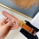 Celine Triomphe Leather Belt