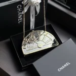 CHANEL Semicircle Chain Evening Bag