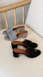 Loro Piana Summer Charms Suede Mules - Image 7