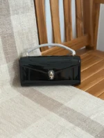 BVLGARI Serpent Clasp Envelope Top Handle Bag - Image 3