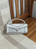 BVLGARI Serpent Clasp Envelope Top Handle Bag - Image 6