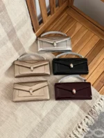 BVLGARI Serpent Clasp Envelope Top Handle Bag - Image 8