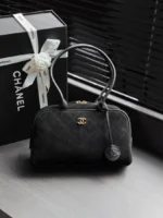 CHANEL Quilted Zip-Top Bowling Bag - Image 10