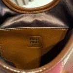 Miu Miu Textured Oval Handle Bag - Image 5