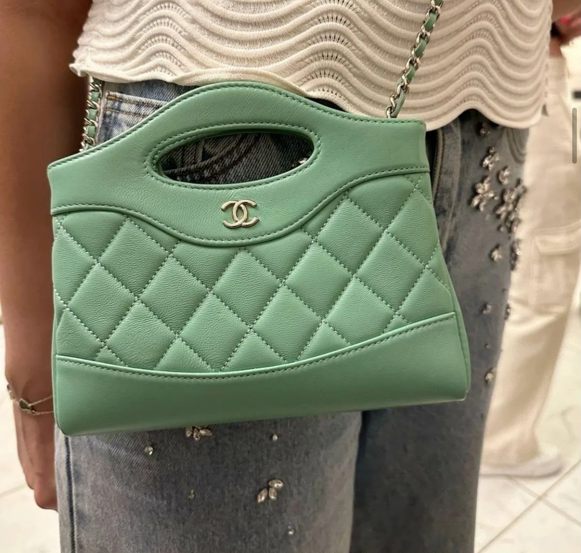 WhatsApp_Image_2026-10-15_at_6.18.19_PM CHANEL Quilted Cutout-Handle Chain Bag - Image 1
