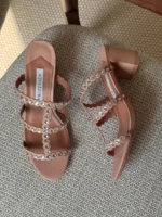 Aquazzura Crystal-Embellished Scalloped Strap - Image 5