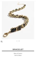 CHANEL Gold-Tone CC Leather Chain Belt - Image 4