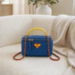 CHANEL Color Block Quilted Vanity Bag