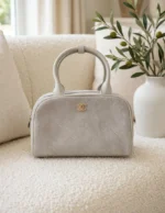 CHANEL Diamond Stitched Rounded Top Handle Bag - Image 3