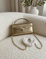 BVLGARI Serpent Clasp Chain Top Handle Bag - Image 3
