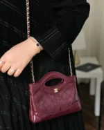 CHANEL Quilted Cutout-Handle Chain Bag - Image 7