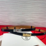 Hermès Kelly Crocodile Embossed Leather Belt - Image 5