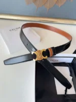 Celine Triomphe Leather Belt - Image 2