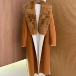Loro Piana Cashmere/Wool Coat with Fur Collar