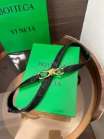 BOTTEGA VENETA Intrecciato Knot Leather Belt - Image 7