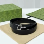 Gucci Horsebit Leather Belt - Image 6