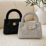 CHANEL Sparkle Rounded Handle Flap Bag