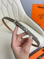 Hermès H Buckle Leather Belt - Image 8