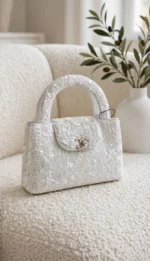 CHANEL Sequin Rounded Handle Flap Bag - Image 3