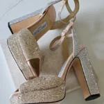Jimmy Choo Crystal-Embellished Platform