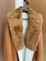 Loro Piana Cashmere/Wool Coat with Fur Collar - Image 6
