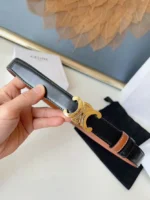 Celine Triomphe Leather Belt - Image 5