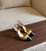 Chanel Strawberry Heel Slingback Pumps - Image 2