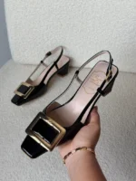 Roger Vivier Belle Vivier Patent Leather Slingback - Image 9