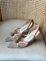 Jimmy Choo Crystal Embellished Slingback Pumps - Image 6