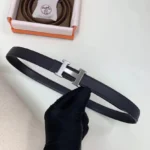 HERMÈS — Constance H Belt Buckle & Reversible Leather Strap - Image 4