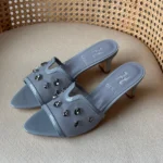Gina Embellished Mid-Heel Mule