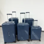 Rimowa Essential Polycarbonate Suitcase Collection Slate Blue Glossy
