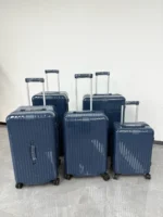 Rimowa Essential Polycarbonate Suitcase Collection Slate Blue Glossy
