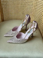 Jimmy Choo Saeda Crystal Chain Pump - Image 2