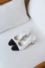 Chanel Cap-Toe Slingback Pumps - Image 2