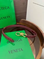 BOTTEGA VENETA Intrecciato Knot Leather Belt - Image 6