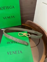 BOTTEGA VENETA Intrecciato Knot Leather Belt - Image 5