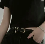 CELINE Triomphe Charm Leather Belt - Image 3
