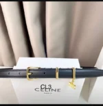 CELINE Triomphe Charm Leather Belt - Image 5