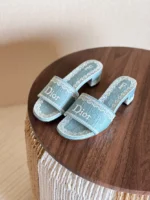 DiorDentelle Heeled Slide - Image 2