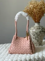 Bottega Braided Handle Knot Detail Shoulder Bag - Image 3