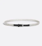 Dior Crystal Embellished Skinny Belt - Image 4